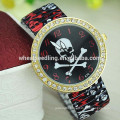 2014 Fashion design alloy band skull watch